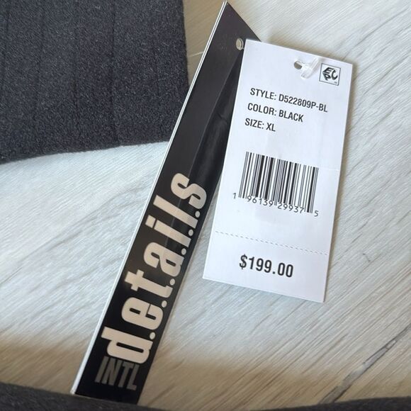 Details INTL Women's Fashion Hooded Zip Up Jacket -‎ Black Size XL NWT - Picture 6 of 8